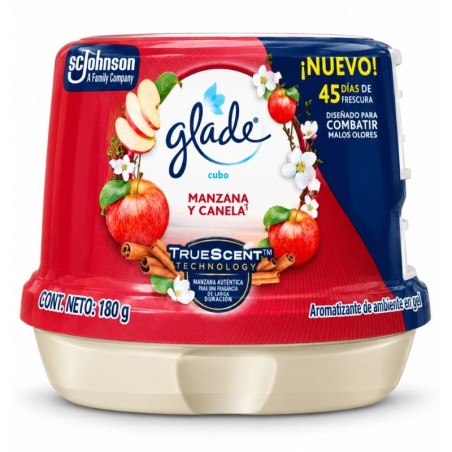 Ambientador Glade en Cubo 180Gr Manzana y Canela