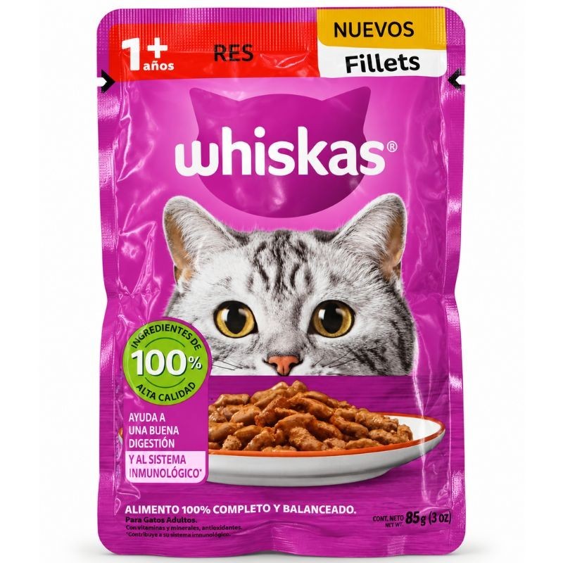 Whiskas Adulto X85Gr Res Húmedo