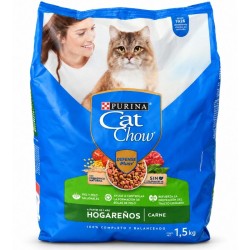 Cat Chow Hogareño Adulto 1.5Kg Sabor Carne