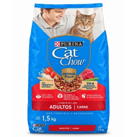 Cat Chow Adulto 1.5Kg Sabor Carne