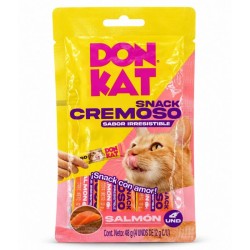 Donkat Snack Cremoso X48Gr Sabor Salmón