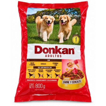 Donkan Adultos X800Gr Sabor a Carne y Cereales