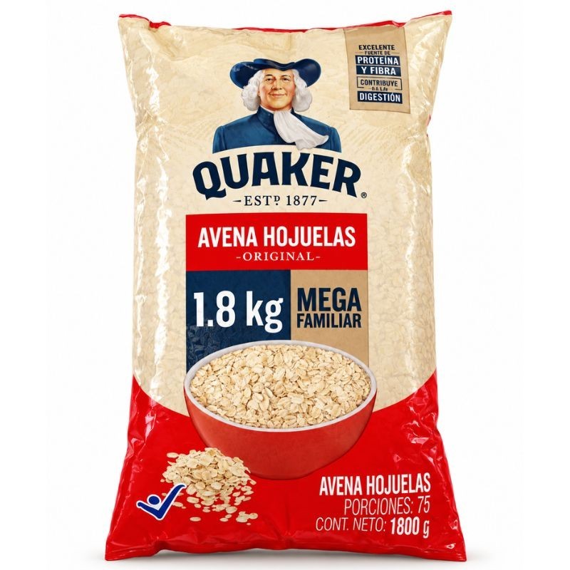 Avena Quaker en Hojuelas X1.8Kg
