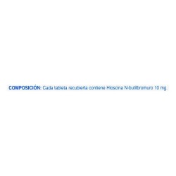 Hioscina N-Butilbromuro Recipe 20 Tabletas 10mg