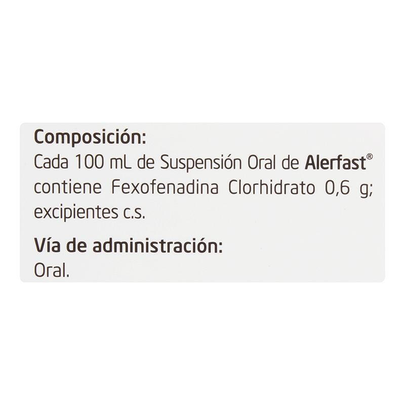 Alerfast Suspensión Oral 30 Mg/5mL 150mL