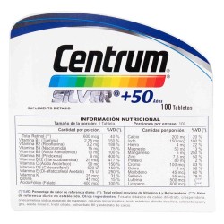 Centrum Silver +50 100 Tabletas