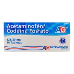Acetaminofén Codeína Fosfato AG 10 Tabletas