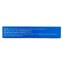 Acetaminofén Codeína Fosfato AG 10 Tabletas