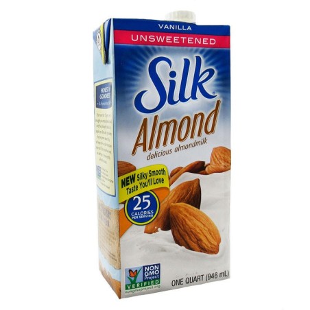 Bebida de Almendras Sin Azucar  Silk Original Liquida 30 Calorías 946ml