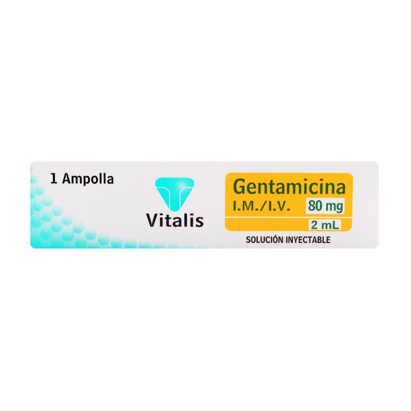 Gentamicina Vitalis  1 Ampolla 80mg 2ml