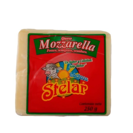 Queso Stelar Mozarella en Bloque 250gr