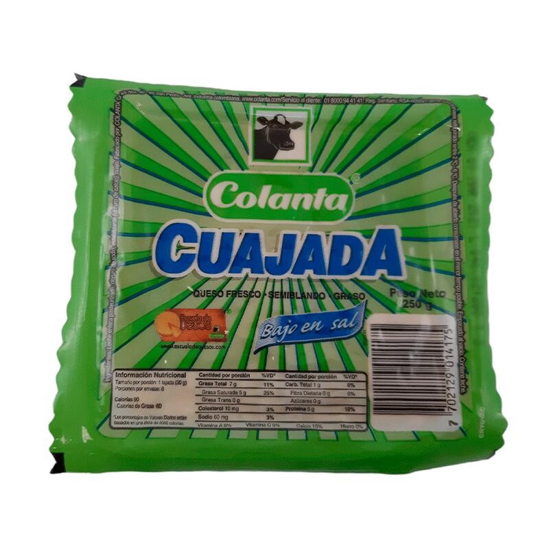 Queso Colanta Cuajada en Bloque 250gr