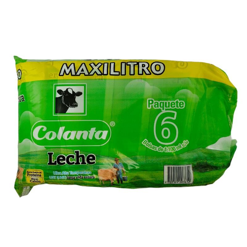 Leche Colanta Entera X6 Und X1100mL Leche Colanta Entera X6 Und X1100mL