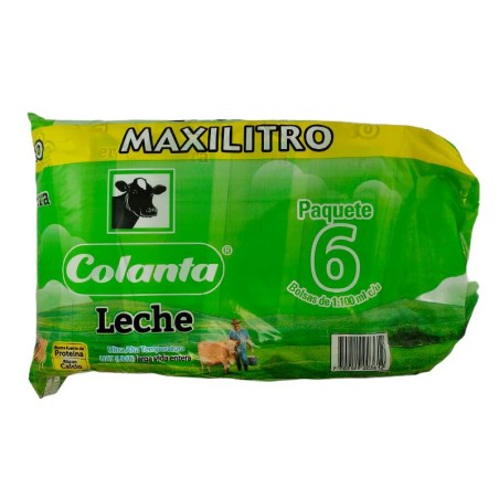 Leche Colanta Entera X6 Und X1100mL