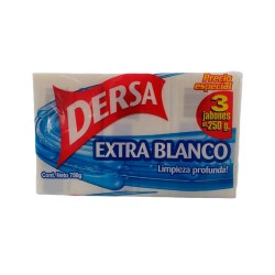 Jabón en Barra Dersa Coco 3 Und por 600gr
