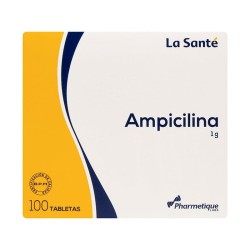 Ampicilina La Santé 1gr Fracción 10 Tabletas