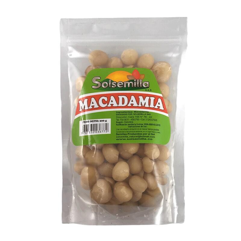 Macadamia Solsemilla 200gr