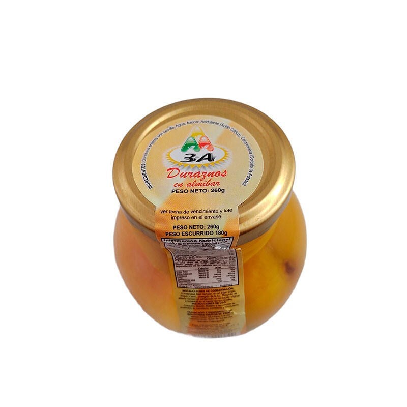 Duraznos En Almíbar 3A 260gr Duraznos En Almíbar 3A 260gr