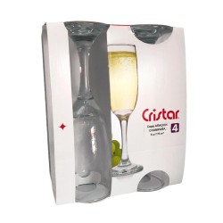 Copas Cristar Aragón Champagne 4 Und