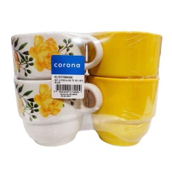 Set Pocillos Té Corona Alice 4 Unidades