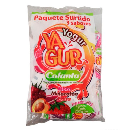 Yogurt Colanta Surtido Bolsa 7unds 150gr