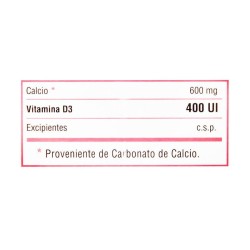 Caltrate D 60 Tabletas 600mg