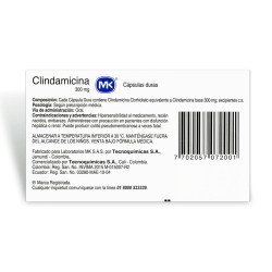 Clindamicina Mk Fracción 4 Cápsulas 300mg