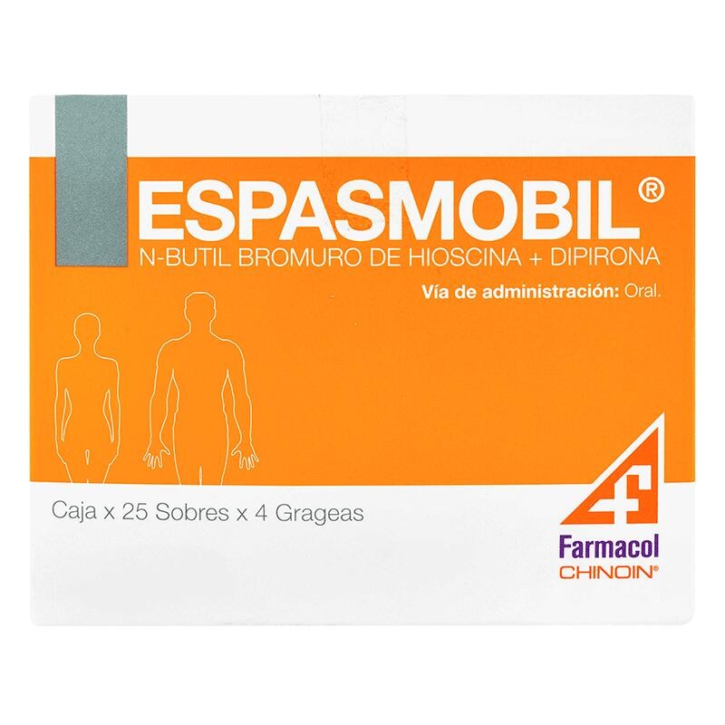 Espasmobil Farmacol Fracción 4 Tabletas