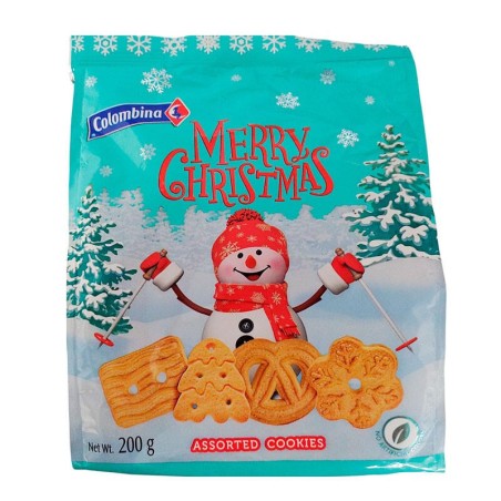 Galletas surtidas Feliz Navidad Colombina 200gr