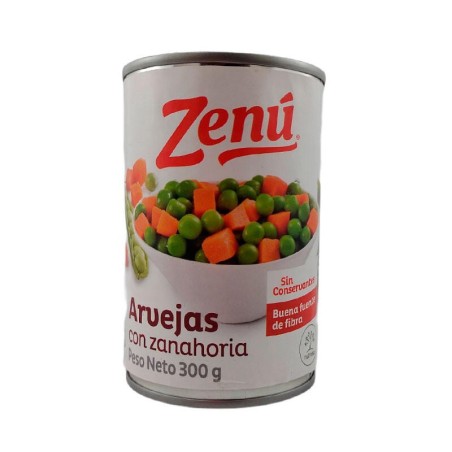 Arveja Con Zanahoria Zenú X300gr