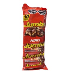 Chocolatina Jumbo Maní Mini 10und x170gr c/u