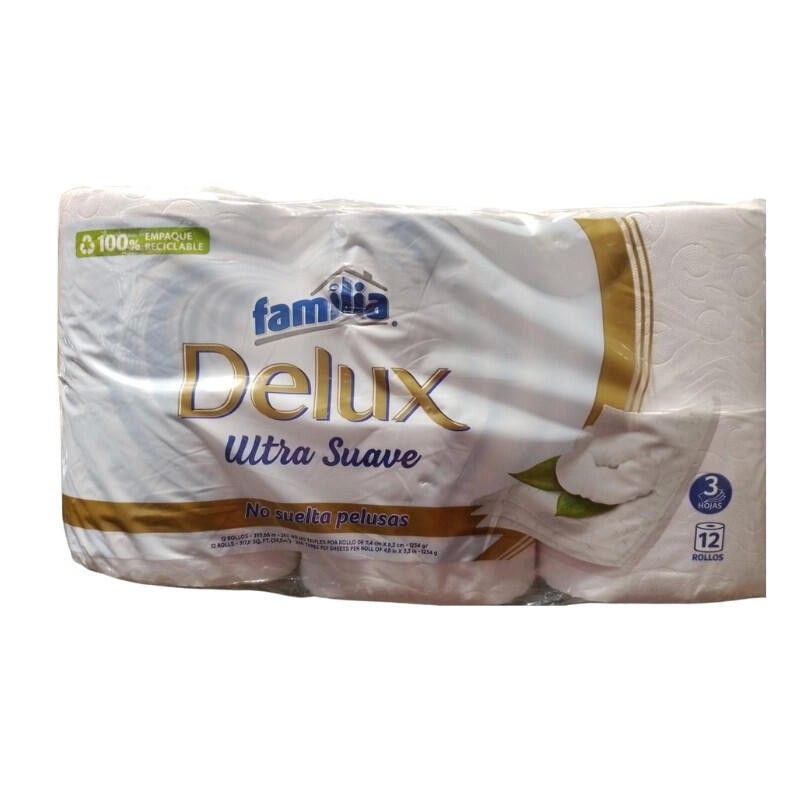 Papel Higiénico Familia Delux Ultrasuave X12 Unidades
