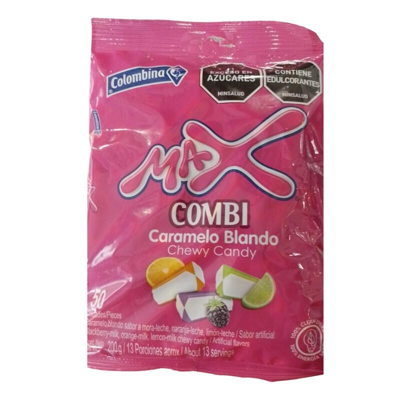 Caramelo Max Combi Surtido X50Und X200gr